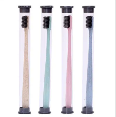 Wheat -Straw Toothbush /for Star Hotel Toothbrush with Fashion Tube