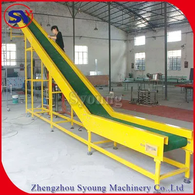 Food Grade PVC PU Belt Mobile Conveyor for Bread Biscuit Sandwich