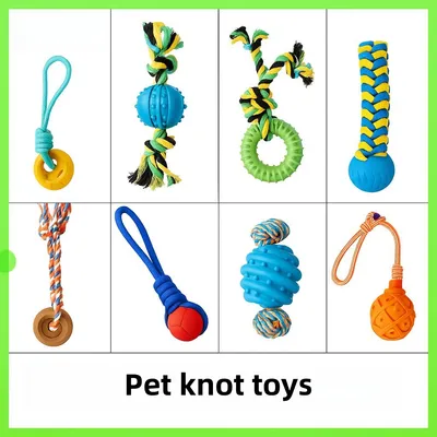 Eco Friendly Braided Knots Cotton Rope Pet Training Rope Dog Toy