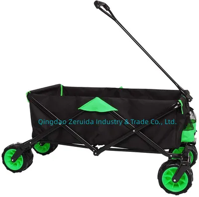 Folding Wagon for Camping and Beach with Wide Wheel