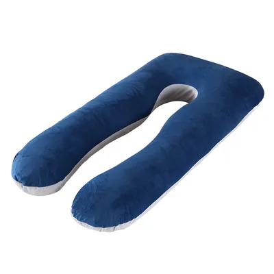 All Cotton with PP Filler Material Maternity Pillow 2.8kg U Type Crystal Velvet Liner