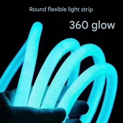 Vibrant Neon LED Belt for Nighttime Visibility and Style
