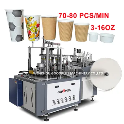 Degradable Take Away Ultrasonic Paper Cup Making Machine