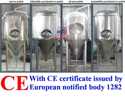 Glycol Jacketed Beer Brewing Fermentation Tank