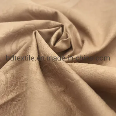 Leopard Design Peach Skin Finished Embossed Fabric for Home Textile