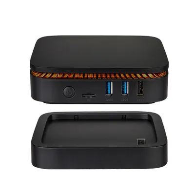 Ak1h Mini PC Gaming Desktop Atom Intel Alder Lake Celeron Dual Display Mini PC Celeron CPU Win10 OS Ak1h
