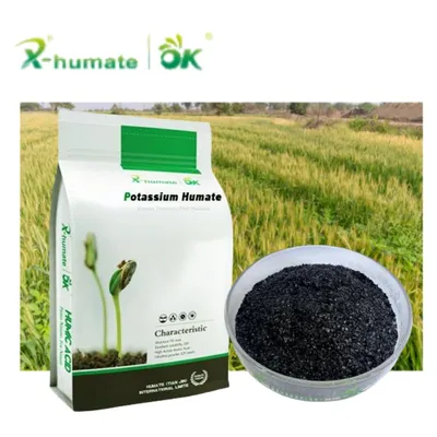 Factory Price Organic Fertilizer Potassium Humate Flake/Powder/Crystal