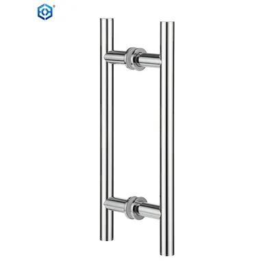 H Style Stainless Steel Bathroom Glass Door Pull Handle