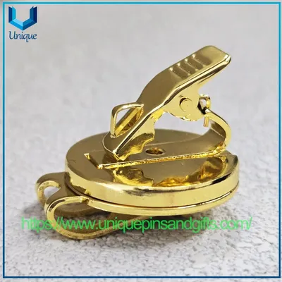 High-Quality Custom Golf Hat Clips Gold and Silver Plated Magnetic and Detachable Golf Hat Clips Cigar Holder for Golf Gift