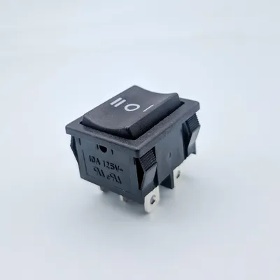 6A 250VAC 10A 125VAC Rating on off on 6 Pin Dpdt Rocker Switch