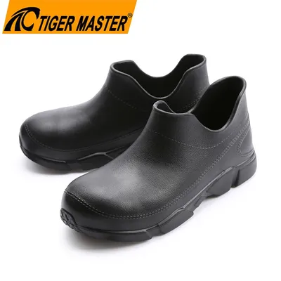 Anti-Slip Waterproof Lightweight Black EVA Chef Work Shoes for Hotel Kitchen