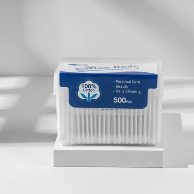 Eco-Friendly Cotton Buds - 500 Paper Sticks for Sustainable Cleaning