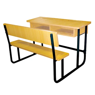 Ergonomic Double Desk and Chair Set Perfect for Student Use