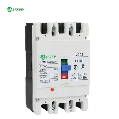 Electrical Protection MCCB 3 Pole 200A/250A AC Air Circuit Breaker