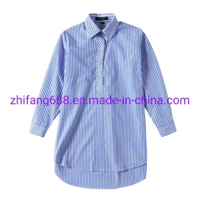 T/C 65/35 Y/D Stripe Lady's Shirts