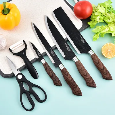 Nice Design 6 Piece Kitchen Stainless Steel Knife Set with Non-Stick Surface