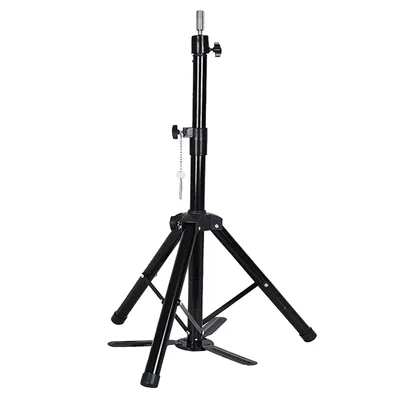 Custom Metal Wholesale Adjustable Wig Tripod Stand for Hair Making