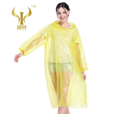 PE Disposable Raincoat Material Cycling Poncho
