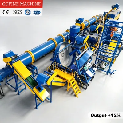 Small Scale Organic Fertilizer Production Line 1-2 T/H for Farm Use