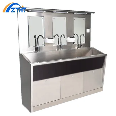 High-End Washing Basin Featuring LED Lights and Mirror Design