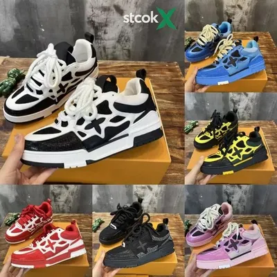Designer Trainers Sneakers Luxury Slides Shoes Men Women Embossed Platform Classic Casual