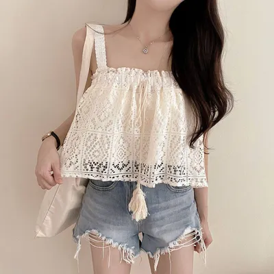 New Trendy Halter-Neck Short-Sleeved Top - Stylish Girl's Outdoor Performance Women's Vest