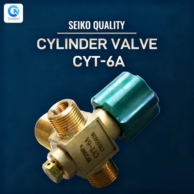 Built-in Safety Rupture & Fusible Device Cylinder Valve
