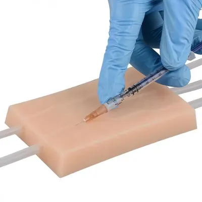 Medical Students Training Model Used IV Injection Pad with Raised Veins Venipuncture Phlebotomy