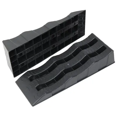 Leveling Ramp Car RV Camper Trailer Leveler Wheel Chock Stabilizing Uneven Ground