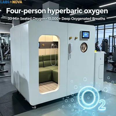Space Efficient Compact Four Occupant Chamber 2.0ATA with Bibs System Dual Sitting Lying Mode for Private Rehabilitation Institute