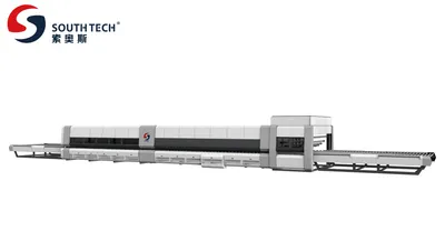 Southtech Energy Saving Zero Wind Mark Flat and Cross Bending Toughening Glass Processing Machinery with New Generation Vortech Convection (NTPWG-V Series)