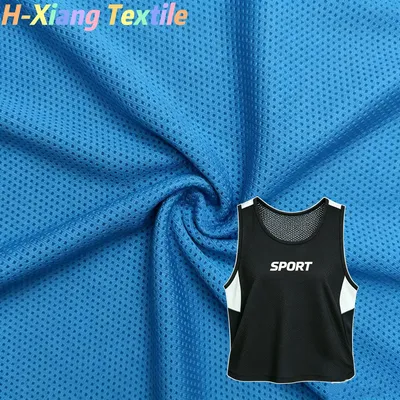 T031pb8 Polyester Spandex Square Mesh Elastic Quick-Drying Mesh Fabric Suitable for Sportswear