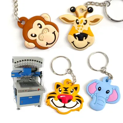 Automatic Dispensing PVC Keychain Machine to Make Rubber Keychains