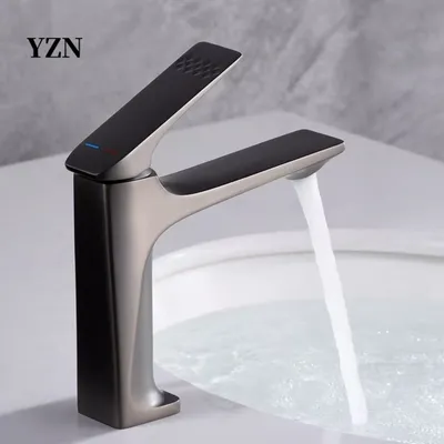 Copper Alloy Bathroom Faucet Set for Washbasin, Including Hot and Cold Water Taps, Suitable for Home Use with Washbasin and Countertop Basins.