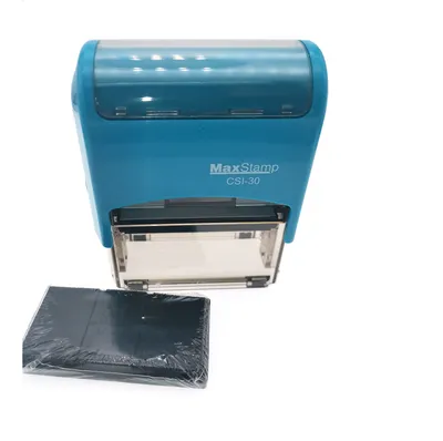 Csi-30 Self Inking Stamp with Single Pad in 22mmx58mm Printing Size
