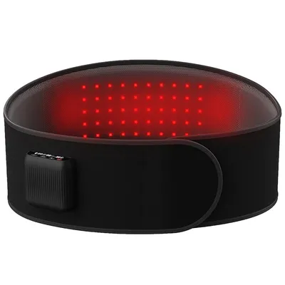 Wireless Vibrating Heating Red Light Therapy Pain Relief Fat Burning Waist Massage Machine Massager Belt
