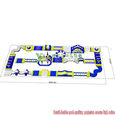 Inflatable Aqua Park Playground Commercial Amusement Park Ocean Style Inflatable Floating Water Park