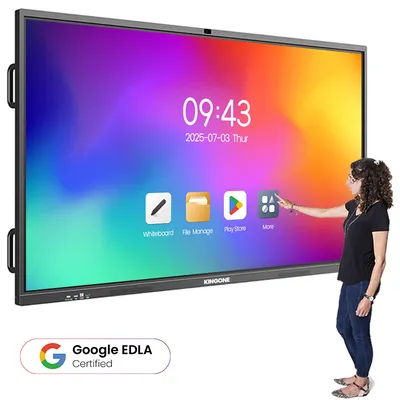 China OEM ODM Manufacturer 65 Inch 4K UHD Smart Interactive Display LCD Touch Screen Flat Panel Whiteboard for Conference Teaching and Training