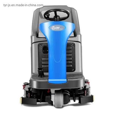 High-Efficiency Floor Scrubbing Machine, Tyr Ride-on Floor Scrubber+Dryer