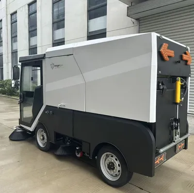 CE Certified Lithium Battery Powered 72V Road Sweeping Truck