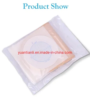 One-Piece Open Ostomy Bags Skin Color No Need Clip Translucent Colostomy Bag