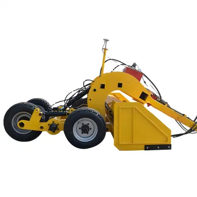 Satellite Laser Grader Tractor Traction Agricultural Machine with Telescopic Tubular Ground Soil Scraper for Large Curved Beam