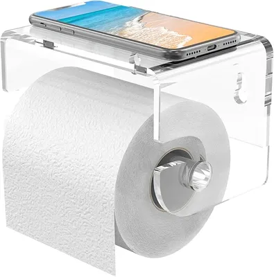 Acrylic Bathroom Wall-Mounted Tissue Paper Storage Rack