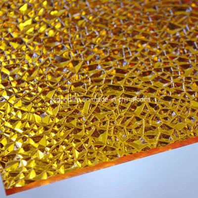 Yellow Polycarbonate Diamond Embossed Solid Sheet