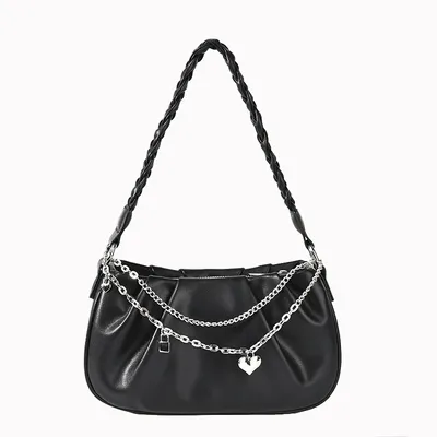 Fashion Cloud Bag Women Pleated Shoulder Bag Ladies Handbag with 2 Straps