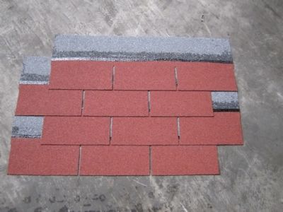Red Asphalt Roofing Shingle