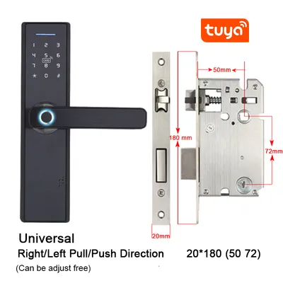 Smart Lock for Timber Door 5072 Mortise WiFi BLE Bluetooth APP Optional