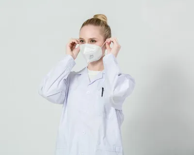 High Quality 5 Ply White List Disposable Air Pollution Mask FFP2 Protective Mask