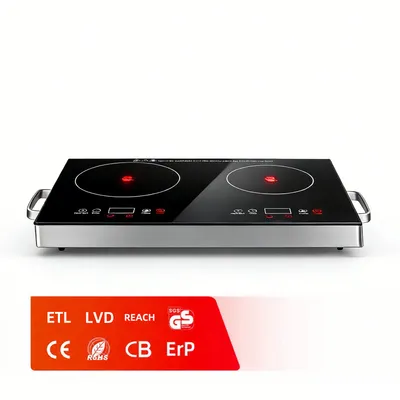 Touch Screen Double Burner Infrared Ceramic Cooker