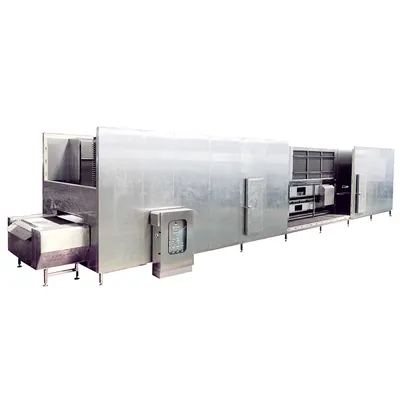 Net Belt Impinging Individual Quick Freezer Tunnel Quick Freezing Machine